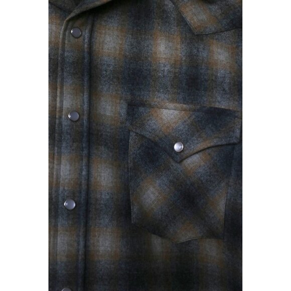 Grey and Yellow Pendleton Canyon Style Flannel - Size M - Picture 4 of 4